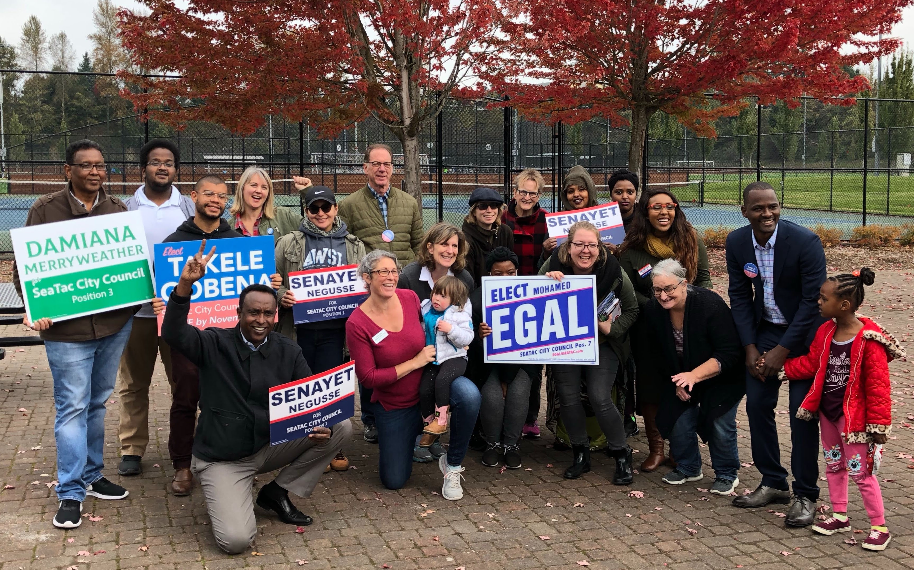 Fuse staff and volunteers canvassing in SeaTac